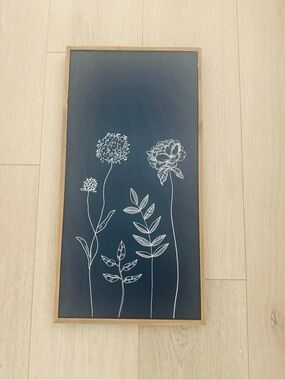 Navy white wall art decor